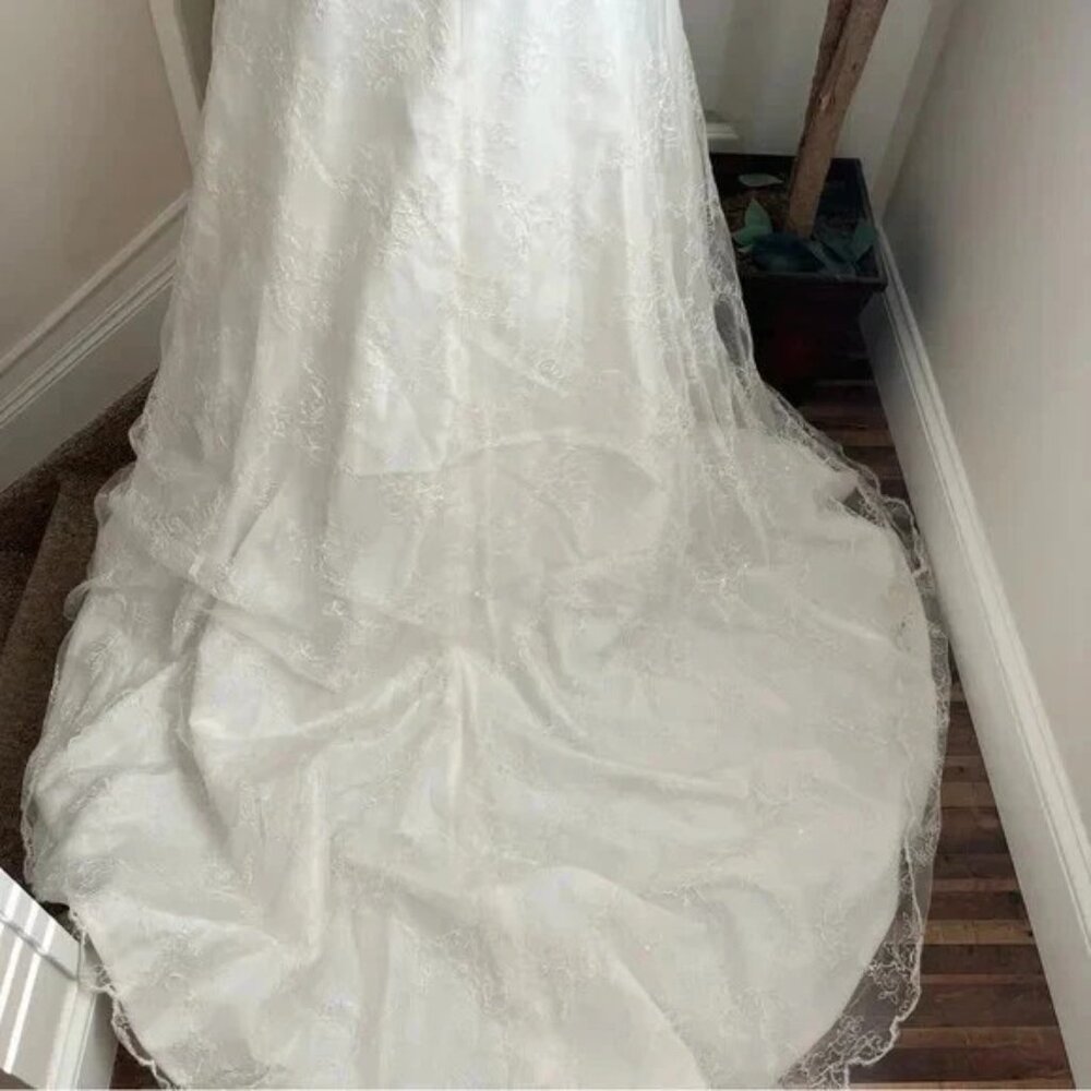 Casablanca Bridal Wedding Dress Whimsical Wonder IVORY Gown C1772 WOMEN 8 NEW - Picture 5 of 13